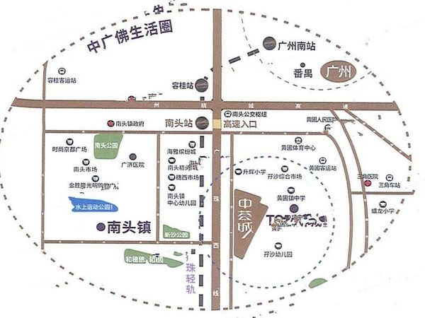 中荟城位置交通图2
